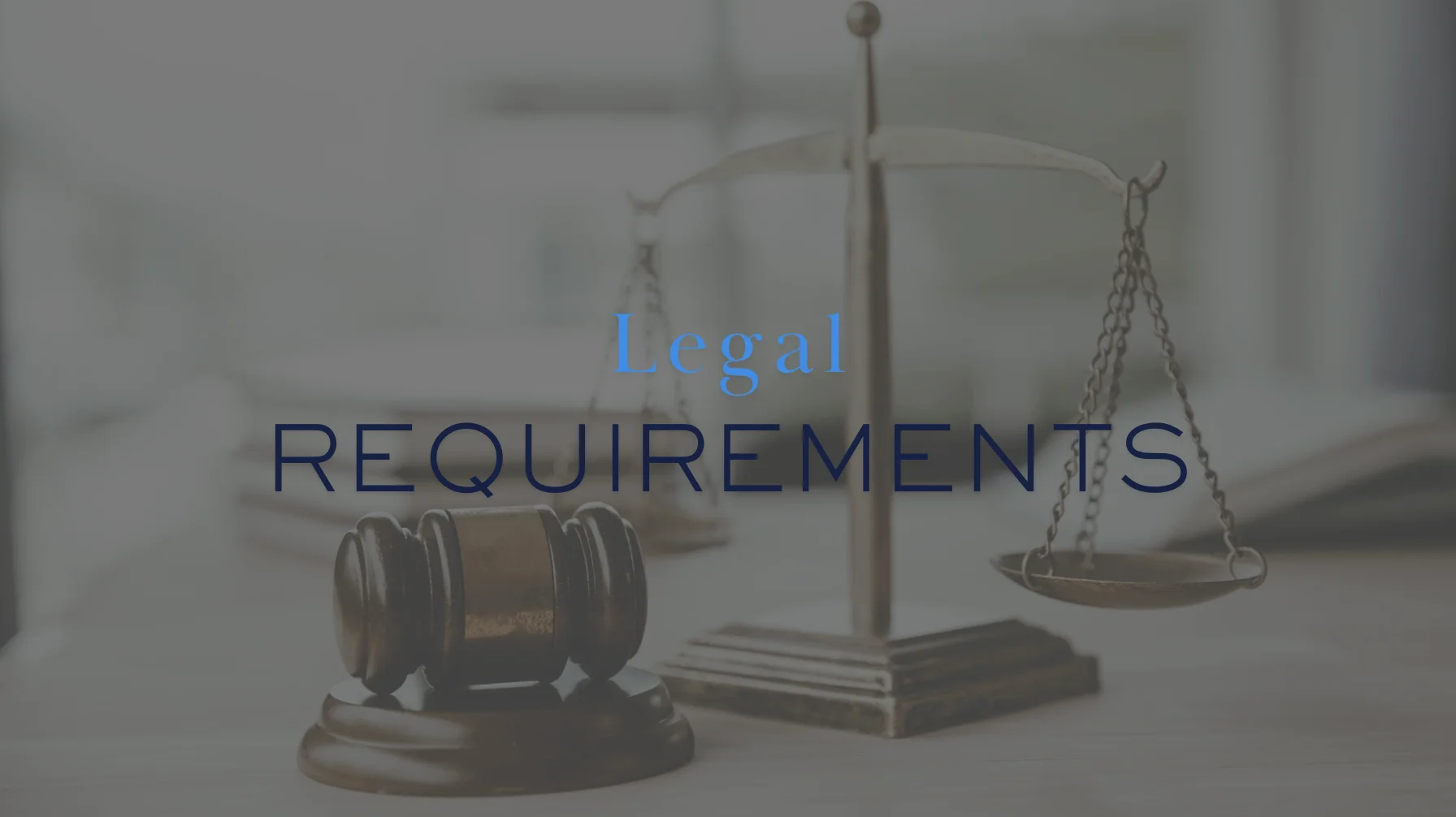Legal requirements for 30-day lease termination notice including gavel and scales of justice