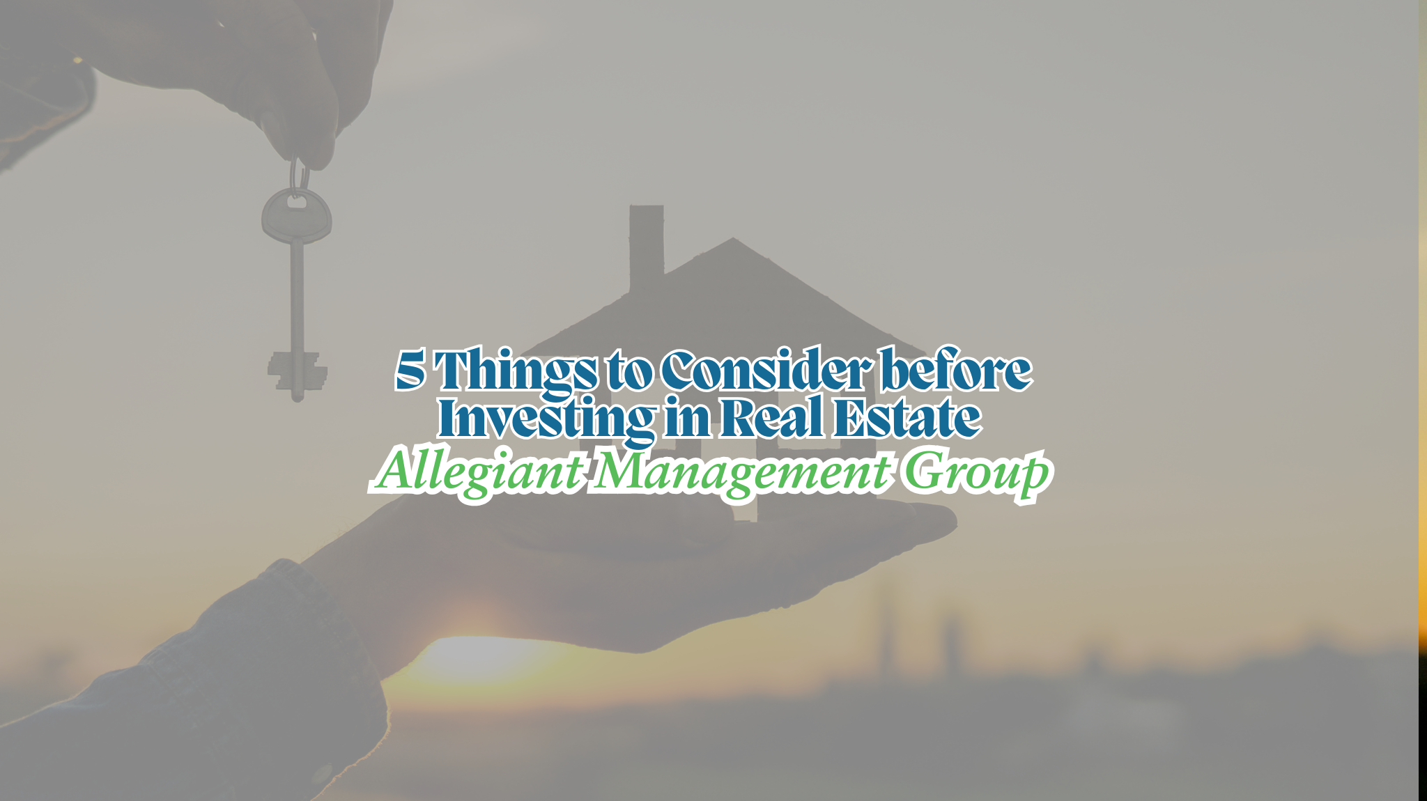 5 Things to Consider before Investing in Real Estate