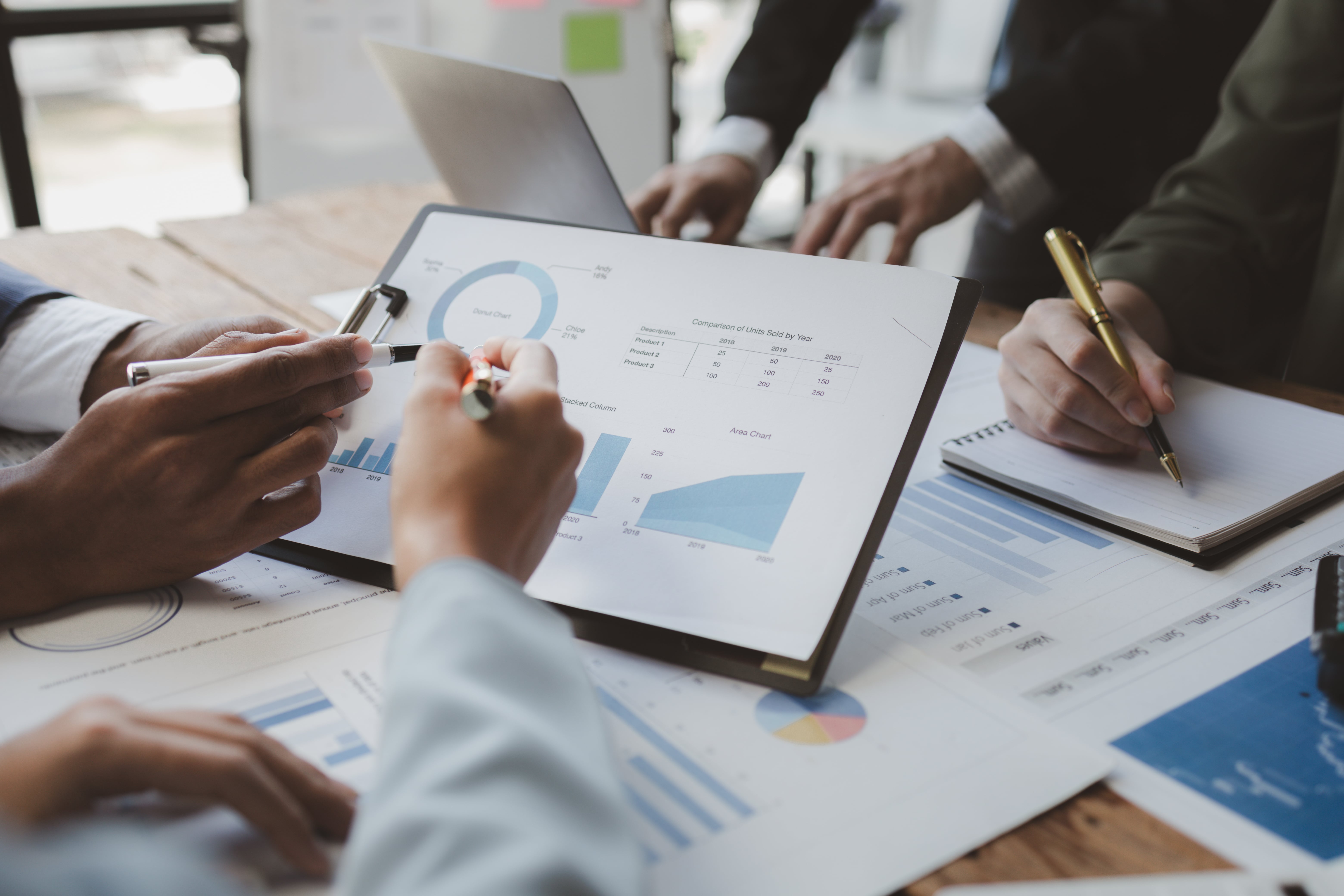 Ideal for blog sections discussing financial reporting, rent rolls, or collaborative property management strategy sessions.