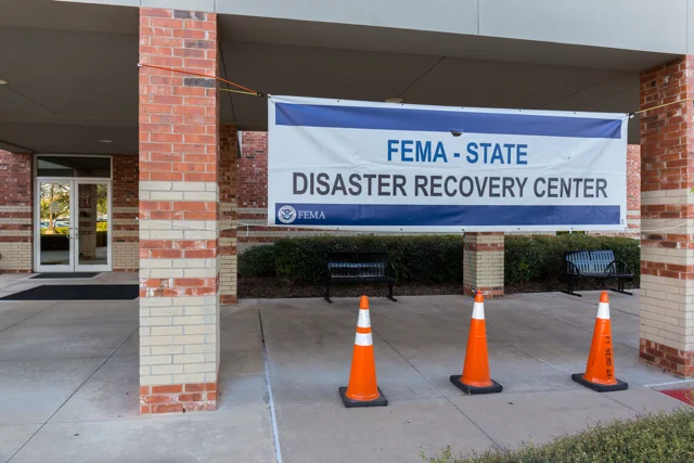 FEMA State Disaster Recovery Center sign in Florida.